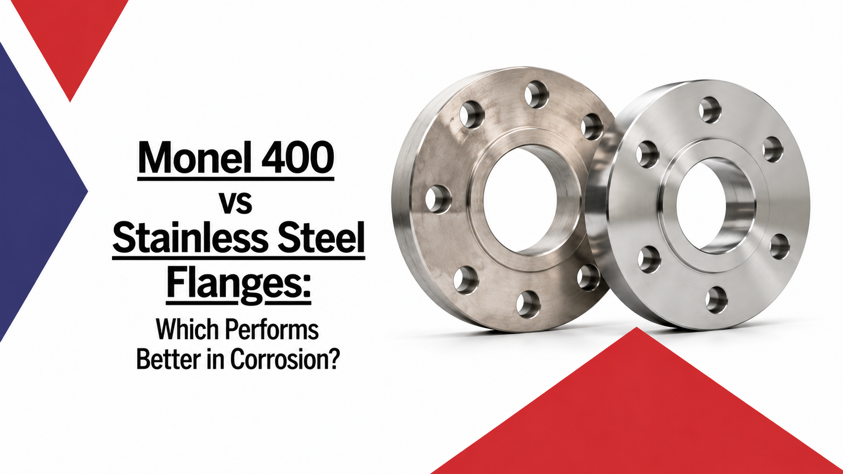 Compare Monel 400 and stainless steel flanges for corrosion resistance, durability, marine performance, chemical exposure, and industrial applications.
